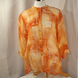 3/$25 Rebecca Malone Sheer Top